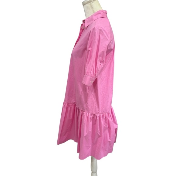 MARELLA BY MAX MARA Women’s Size 2 Pink Summer Collared Shirt Dress Cotton NEW - Picture 10 of 16